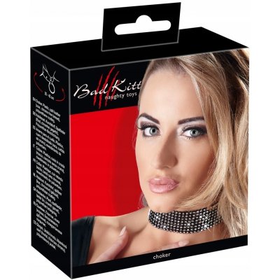 Bad Kitty Rhinestone Choker – Zboží Dáma