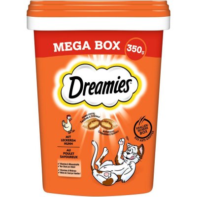 Dreamies Mega Box dospělé kočky kuřecí 350 g – Hledejceny.cz