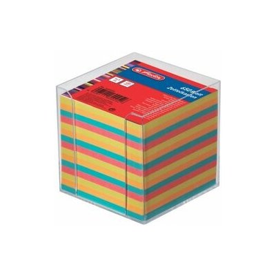 Herlitz Špalík 9x9x9cm/650 listů, box transparentní - barevný – Hledejceny.cz