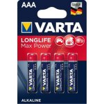 Varta LongLife Max Power AAA 4ks 4703101404 – Sleviste.cz