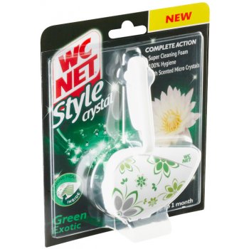 WC Net Style Crystal Green Exotic WC závěs 36,5 g