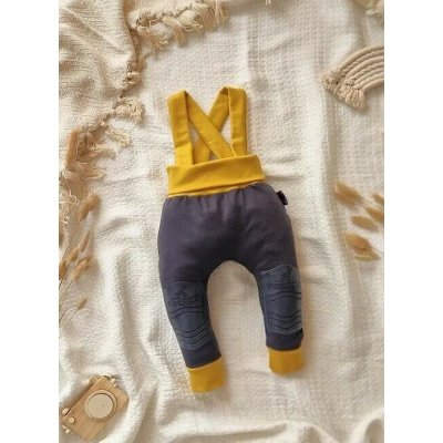 POLEZU Protiskluzové kalhoty s kšandami 2v1 HOŘČICOVÁ – Zboží Dáma