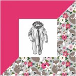 Lišky dětská softshellová kombinéza s fleecem tm. růžová – Sleviste.cz