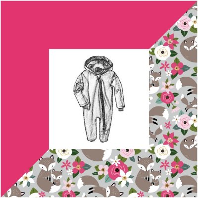 Lišky dětská softshellová kombinéza s fleecem tm. růžová – Sleviste.cz