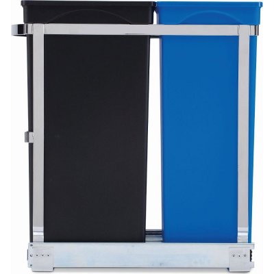 Simplehuman CW1016 Vestavný na tříděný odpad 20/15 l výsuvný lesklá ocel /plast – Hledejceny.cz