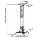 Nepriradené CONNECT IT P2 stropní držák na projektor teleskopický CI-24 – Hledejceny.cz