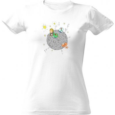 Tričko s potiskem Malý princ Bílá – Zboží Dáma