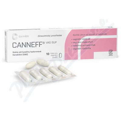 Cannef Vag Sup vaginální čípky 10 ks – Hledejceny.cz
