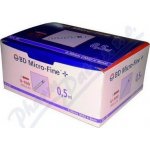 B-D Inzul. stříkačka 0,5 ml U100 0,30 x 8 mm 10 x 10 ks – Hledejceny.cz