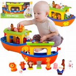 Kiddieland Noemova archa Activity se zvukem hudbou a zvířátky pro děti 31880 barevná – Hledejceny.cz