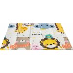 KIK KX4503_2 Vzdělávací skládací oboustranná pěnová podložka zvířata/ulice – Sleviste.cz