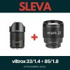 Objektiv Viltrox 33mm f/1.4 + 85mm f/1.8 Fujifilm X