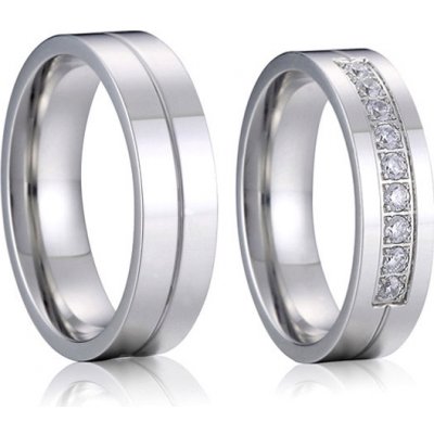 Steel Wedding Snubní prsteny chirurgická ocel SPPL018 – Hledejceny.cz
