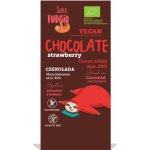 Super Fudgio Čokoláda s kokosovým mlékem a jahodami bio vegan 80 g – Zbozi.Blesk.cz