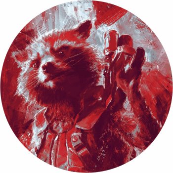 Komar Samolepicí vliesová fototapeta Avengers Painting Rocket Raccoon pr.125 cm