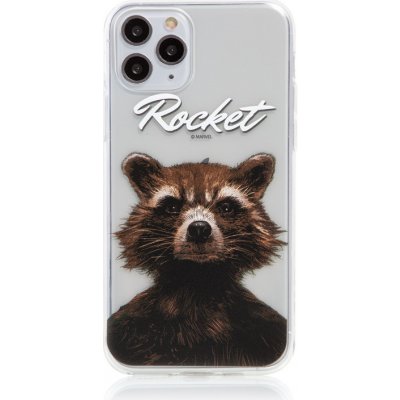 Pouzdro MARVEL Apple iPhone 11 Pro - Strážci Galaxie - Rocket - gumové čiré – Zboží Mobilmania