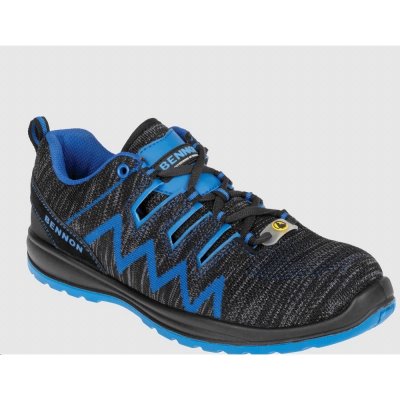 Bennon KNITTER S1 ESD sandál šedo-modrá – Zboží Dáma