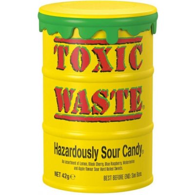 Toxic Waste Yellow Sour Candy 42 g – Hledejceny.cz
