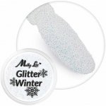 Jemný glitrový prach na nehty 1g Glitter Winter 09 krásně třpytivý holografický glitter – Zboží Mobilmania