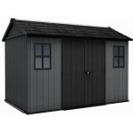 Keter Newton Plus Wide 11 x 7,5 šedý s podlahou – Sleviste.cz