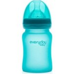 Everyday Baby Láhev sklo senzor turquoise 150ml – Zbozi.Blesk.cz