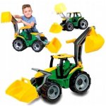 Lena 2080 Traktor se lžící a bagrem zeleno žlutý 107 cm – Zboží Mobilmania