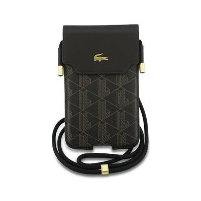 Lacoste PVC Blend Monogram Metal Logo Kapsa na Telefon XL Brown – Sleviste.cz