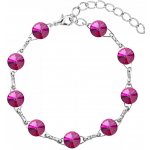 Swarovski Elements Rivoli rhodiovaný růžový 33111.1 Fuchsia růžová tmavá fuchsiová – Hledejceny.cz