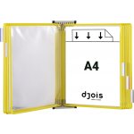 Tarifold, nástěnný kovový držák, kapsy A4 na výšku, otevřené shora žlutá – Zboží Živě