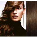 Clip in vlasy 43cm 100% lidské středně hnědá – Zboží Dáma