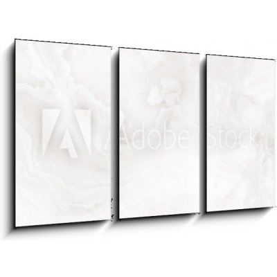 Obraz 3D třídílný - 90 x 50 cm - Polished onyx marble with high Leštěný onyxový mramor s vysokým – Zbozi.Blesk.cz