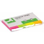 Samolepící záložky Q-Connect - 25 x 43 mm, mix 4 barev – Hledejceny.cz
