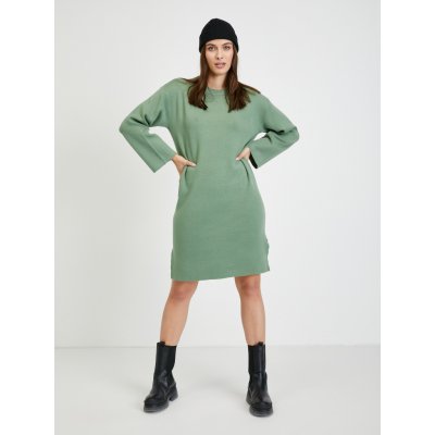 Vero Moda mikinové šaty Gold zelené – Zboží Mobilmania