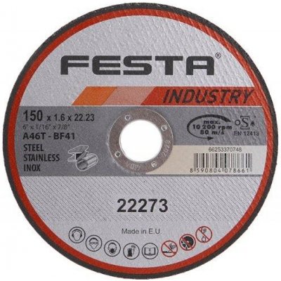 Festa Kotouč řezný na kov 150 x 1,6 x 22,2mm – Zboží Mobilmania