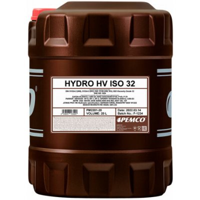 Pemco Hydro HV ISO 32 20 l | Zboží Auto