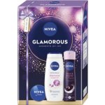 Nivea Glamorous Moments of Joy Nivea Diamond & Argan Oil pečující sprchový gel 250 ml + Nivea Pearl & Beauty antiperspirant ve spreji 150 ml + Nivea Creme krém 30 ml – Hledejceny.cz