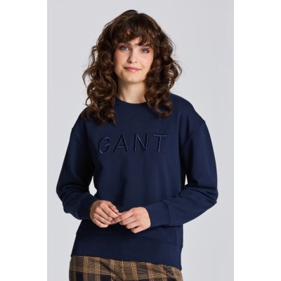 Gant D2. TONAL C-NECK SWEAT modrá