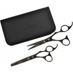 Olivia Garden SilkCut Pro Matt Black 575/635Matt Sada kadeřnických nůžek 5,75" a efilačních nůžek 6,35" – Hledejceny.cz