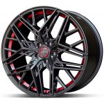 KESKIN KT25 8.5x20 5x108 ET40 black gloss red | Zboží Auto