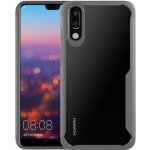 Pouzdro JustKing nárazuvzdorné čiré s rámečkem Huawei P20 - šedé – Zbozi.Blesk.cz