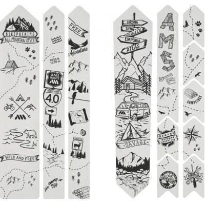 AMS ochranné polepy ROAD/GRAVEL Bikepacking / black – Sleviste.cz