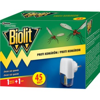 BIOLIT elektrický proti komárům 45 nocí 27 ml
