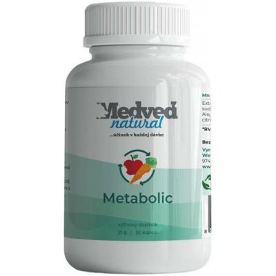 Medveď natural Metabolic 30 kapslí – Hledejceny.cz