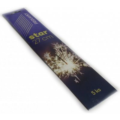 Prskavky české 27 cm maxi star 5 ks – Hledejceny.cz