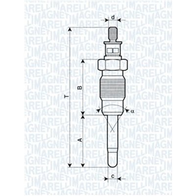 MAGNETI MARELLI Žhavicí svíčka 062900016304 – Hledejceny.cz