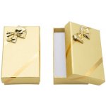 Mareb dárková krabička na šperky 5 x 8 x 2.5 cm zlatá – Zboží Mobilmania