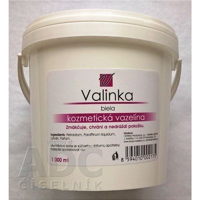 Valinka Vazelína bílá kosmetická 1000 ml