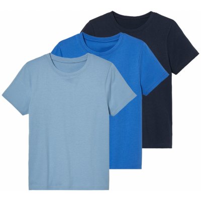 pepperts! Chlapecké triko 3 kusy černá / světle modrá / modrá – Zboží Mobilmania
