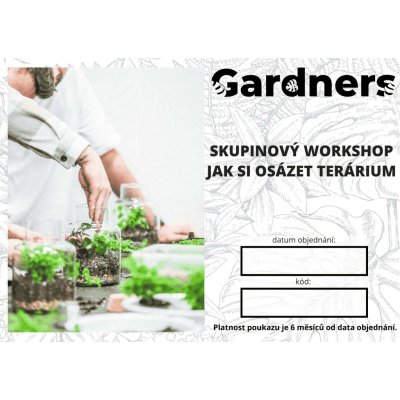 Gardners Soukromý skupinový workshop - Jak si osázet terárium (flexibilní termín) – Hledejceny.cz