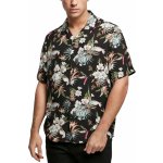 Urban Classics Viscose AOP Resort shirt blacktropical – Sleviste.cz